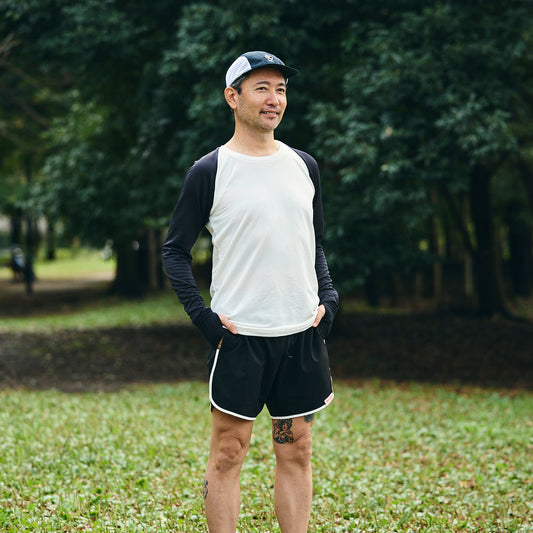 E SHORTS（Old Hiker Young Hiker）ショートパンツ